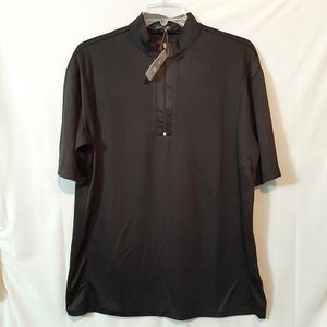 Loft8 Wik-A-Way Black Golf Shirt